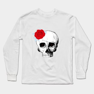 skull and rose Long Sleeve T-Shirt